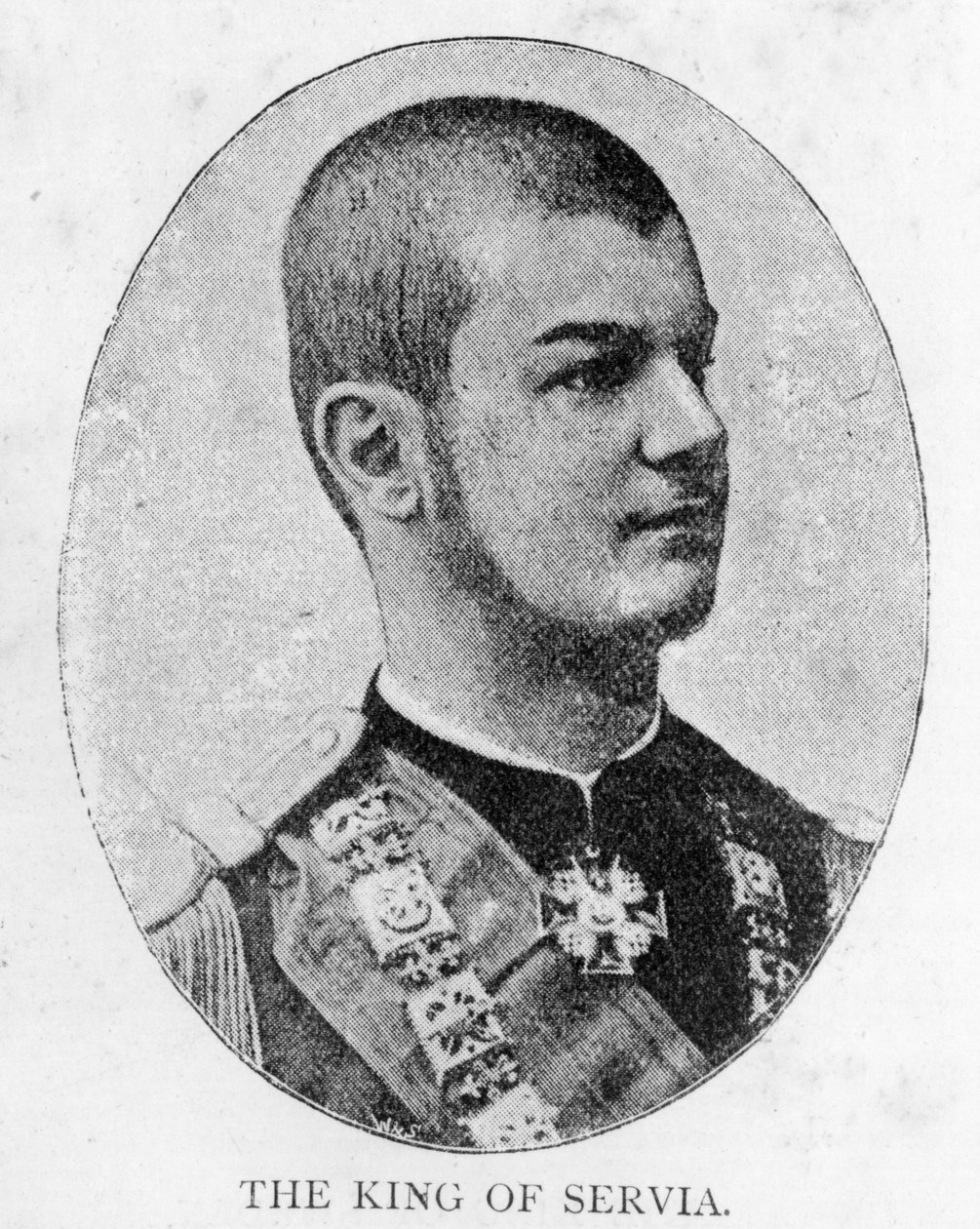 I. Sándor szerb király (litho) alkotó: Unbekannt