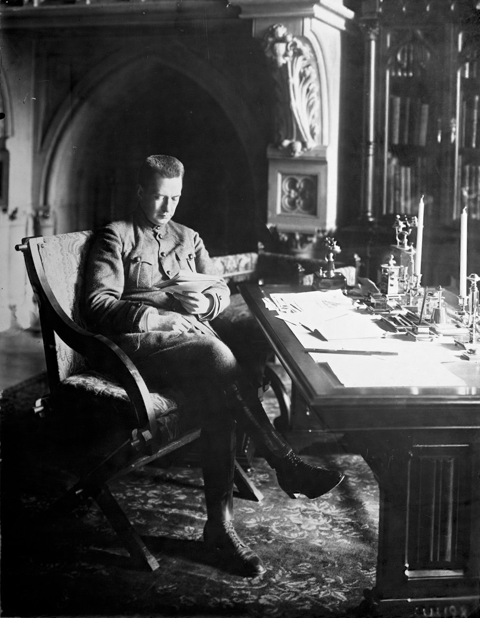 Alekszandr Kerenszkij, az orosz ideiglenes kormány miniszterelnöke, Oroszország, 1917. alkotó: Unbekannt
