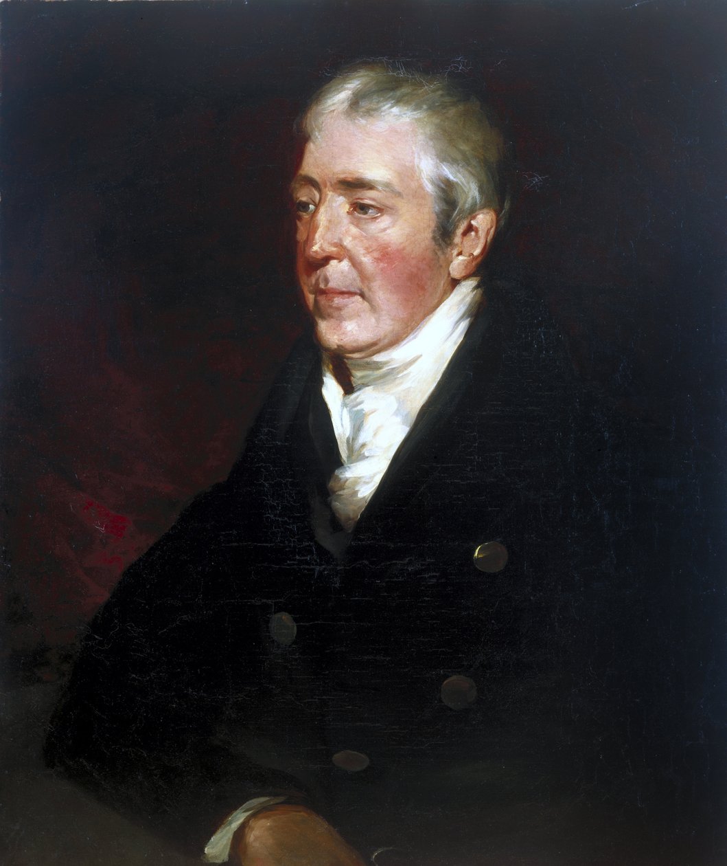 Alexander Nasmyth, fogorvos, 1840-es évek Olaj, vászon portré 1858-ból Ann Gibson Bennetttől, Andrew Geddes RA eredeti olaja nyomán alkotó: Unbekannt