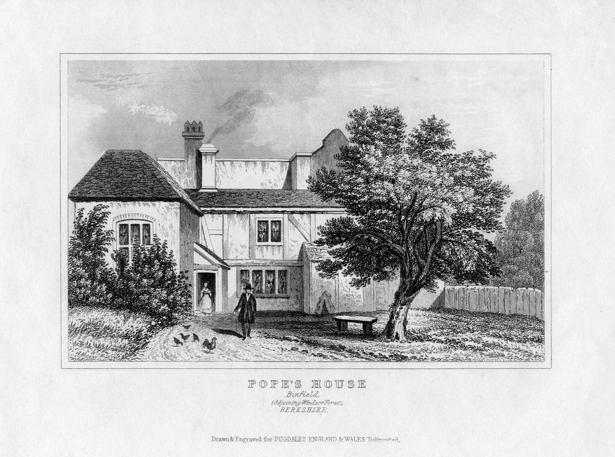 Alexander Popes House, Binfield, Berkshire, 19. század közepe alkotó: Unbekannt