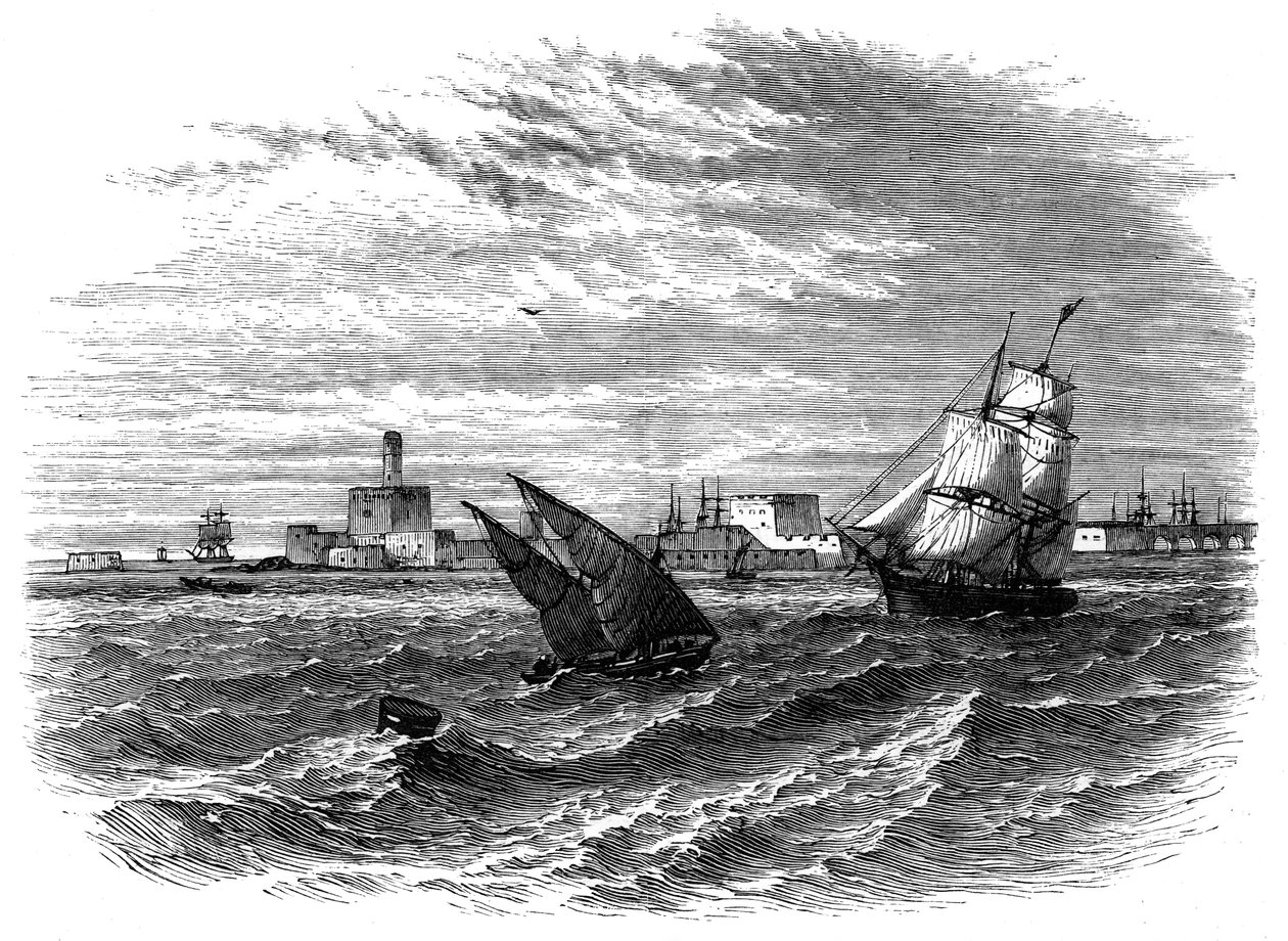 Alexandria a tengerből, Egyiptom, 1890 alkotó: Unbekannt