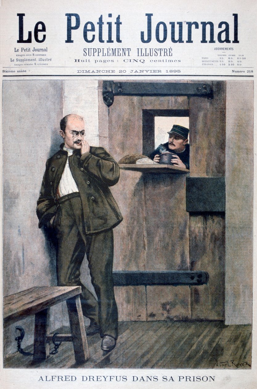 Alfred Dreyfus a börtönben, 1895 alkotó: Unbekannt