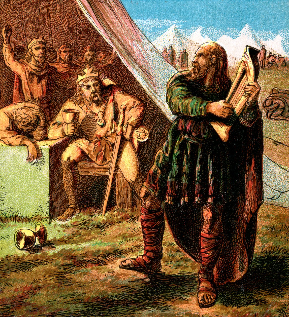 Alfred A dán táborban, 1850 alkotó: Unbekannt