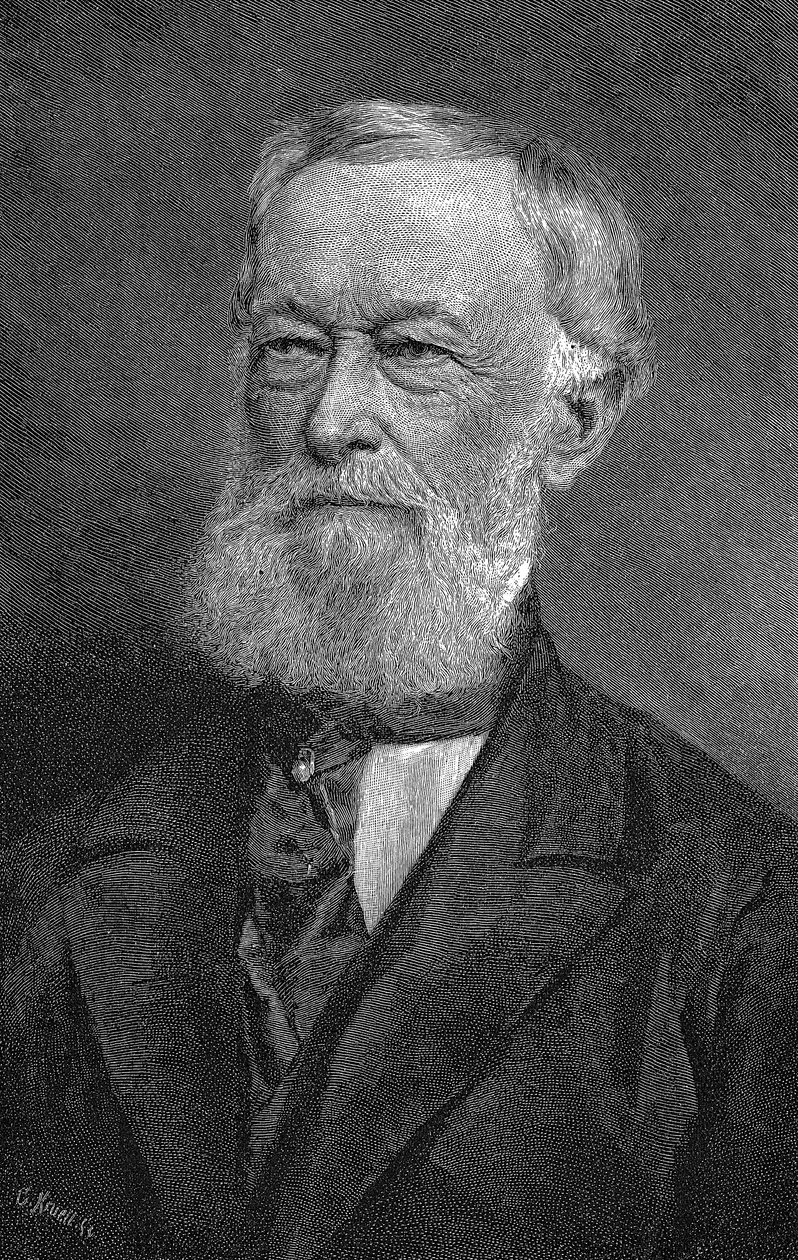 Alfred Krupp német iparos és fegyvergyártó, 1886 alkotó: Unbekannt
