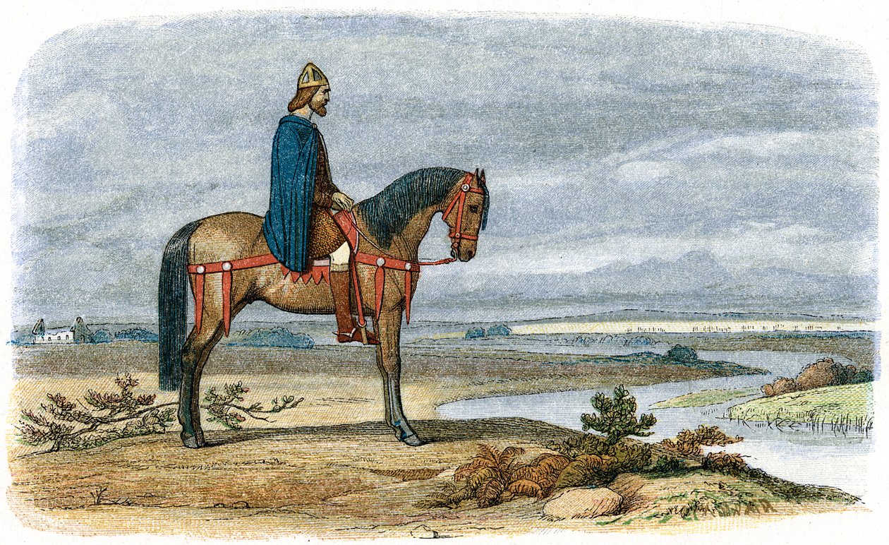 Nagy Alfréd 849-899, Wessex angolszász királya 871-től, 885 1864 alkotó: Unbekannt