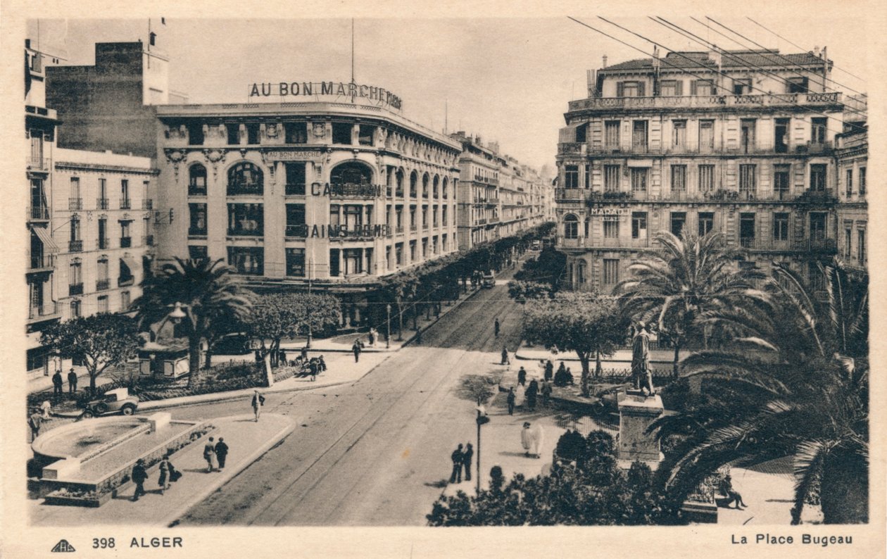 Algír – Place Bugeau, 1930 alkotó: Unbekannt