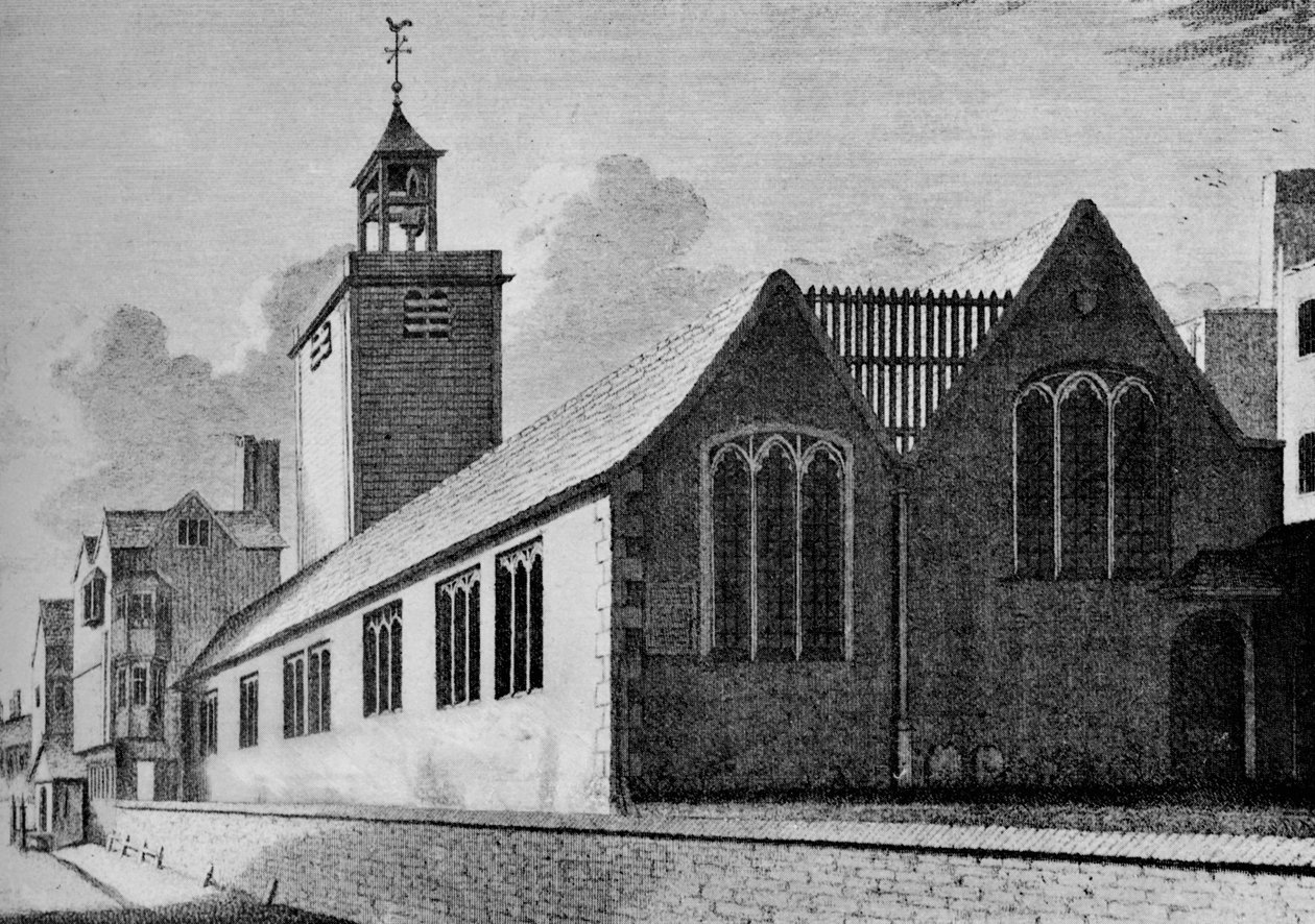All Hallows Church, London Wall, London City, 1901, 1906 alkotó: Unbekannt