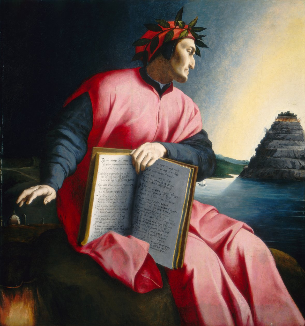 Dante allegorikus portréja, 16. század vége. alkotó: Unbekannt