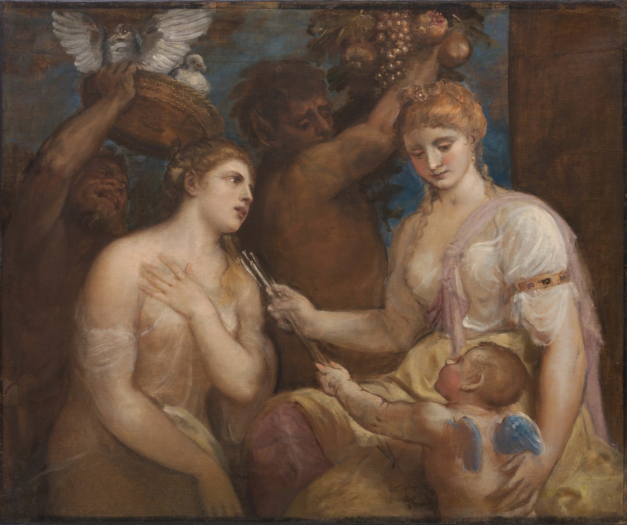 Vénusz és Ámor allegóriája, c. 1600. alkotó: Unbekannt