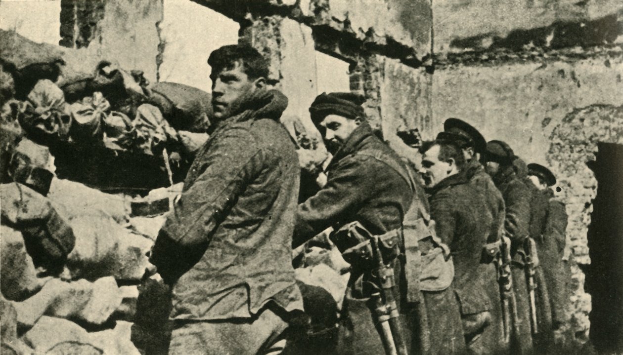 Szövetséges katonák Flandriában, első világháború, 1915, c1920. alkotó: Unbekannt