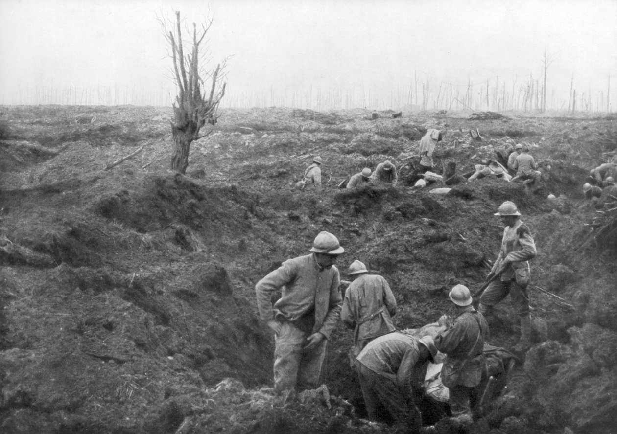 Szövetséges csapatok, 1917. július 31. az Yser-csatornánál, Belgium, 1926 alkotó: Unbekannt