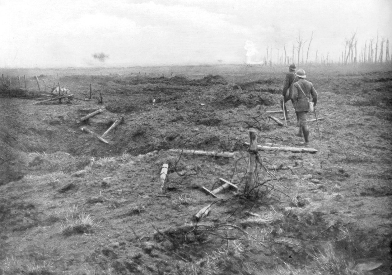 Szövetséges csapatok az Yser-csatornánál, Belgiumban, 1917. július 31 alkotó: Unbekannt