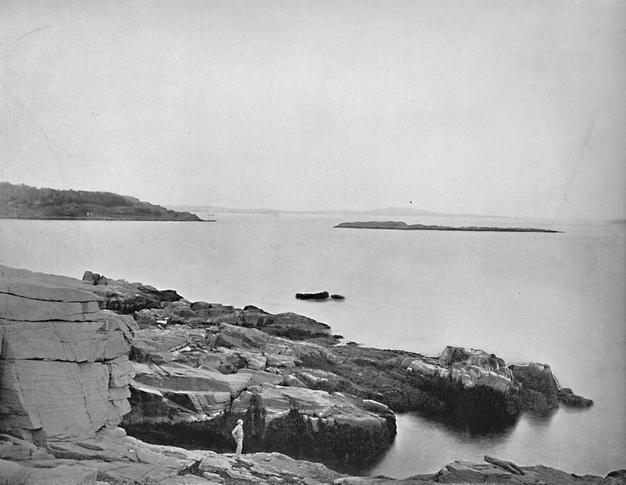A part mentén, Bar Harbor, Maine, 1897. alkotó: Unbekannt