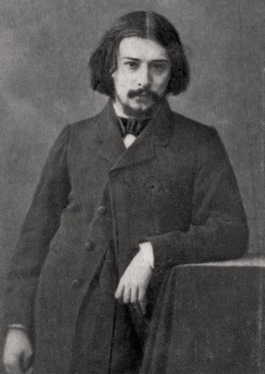 Alphonse Daudet francia regényíró, 1869 alkotó: Unbekannt