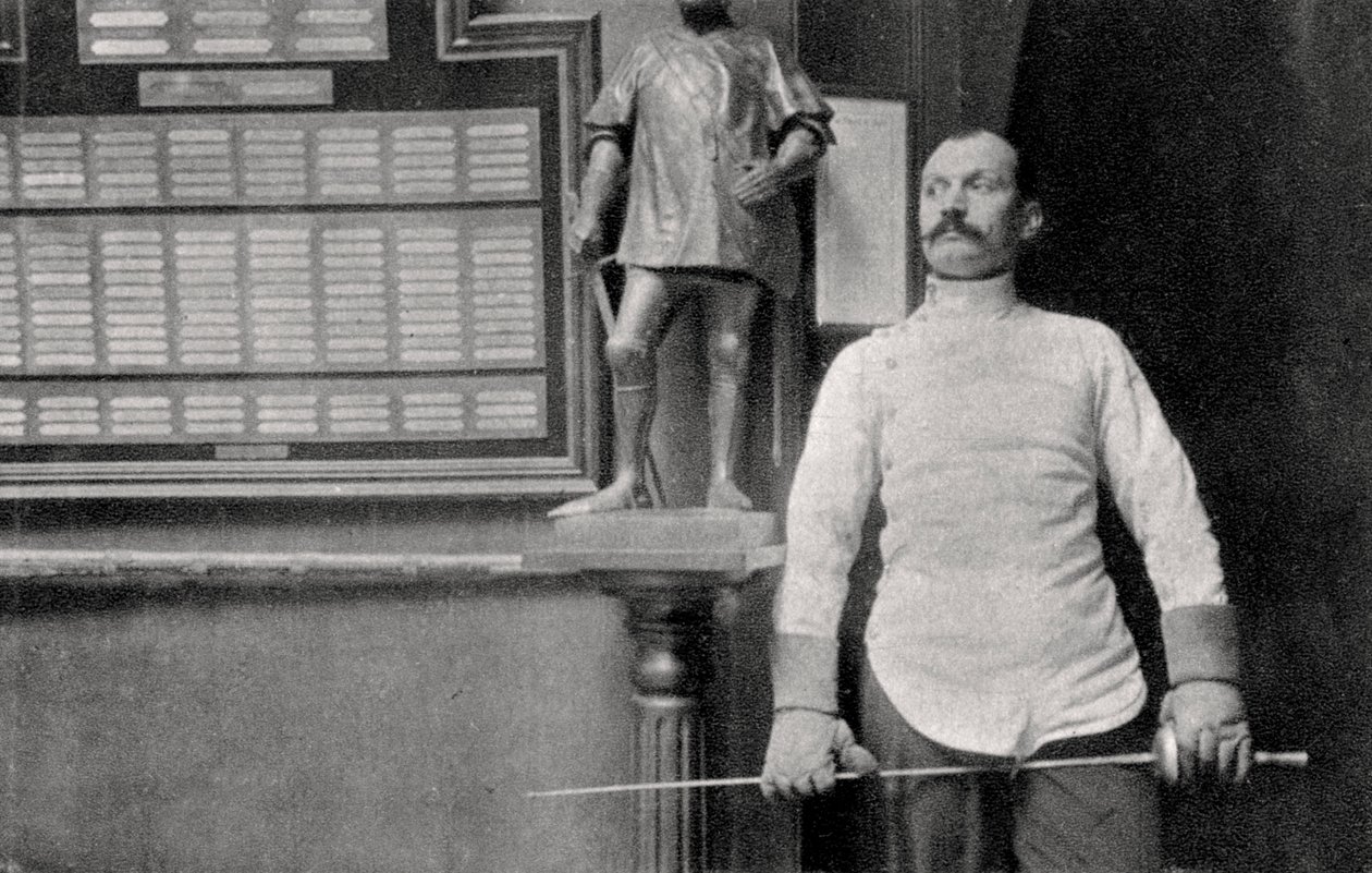Alphonse Kirchoffer francia vívó, 1904 alkotó: Unbekannt