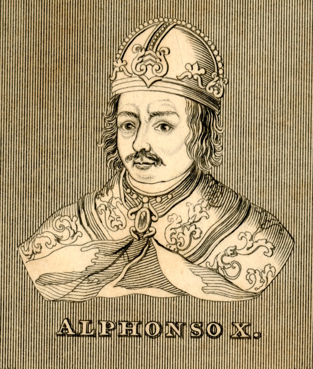 Alphonso X, 1221-1284, 1830. alkotó: Unbekannt