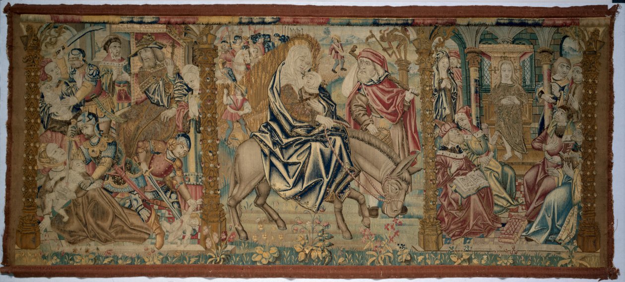 Oltárfrontális: Jelenetek Krisztus gyermekkorából, c. 1500. alkotó: Unbekannt