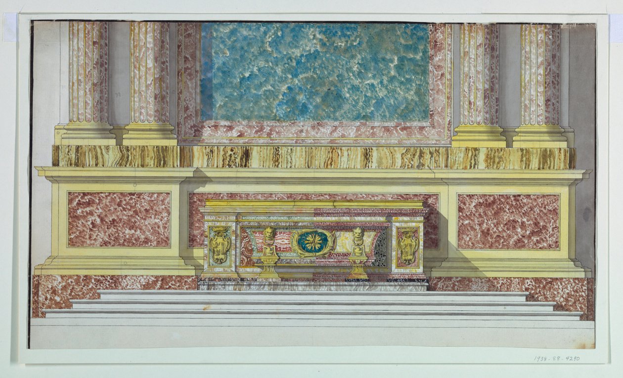 Mensa oltár a Borghese -kápolnához, Santa Maria Maggiore, Róma alkotó: Unbekannt