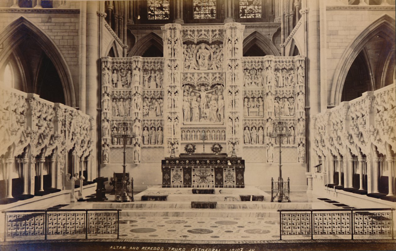 Oltár és Reredos Truro katedrális, 1929. alkotó: Unbekannt