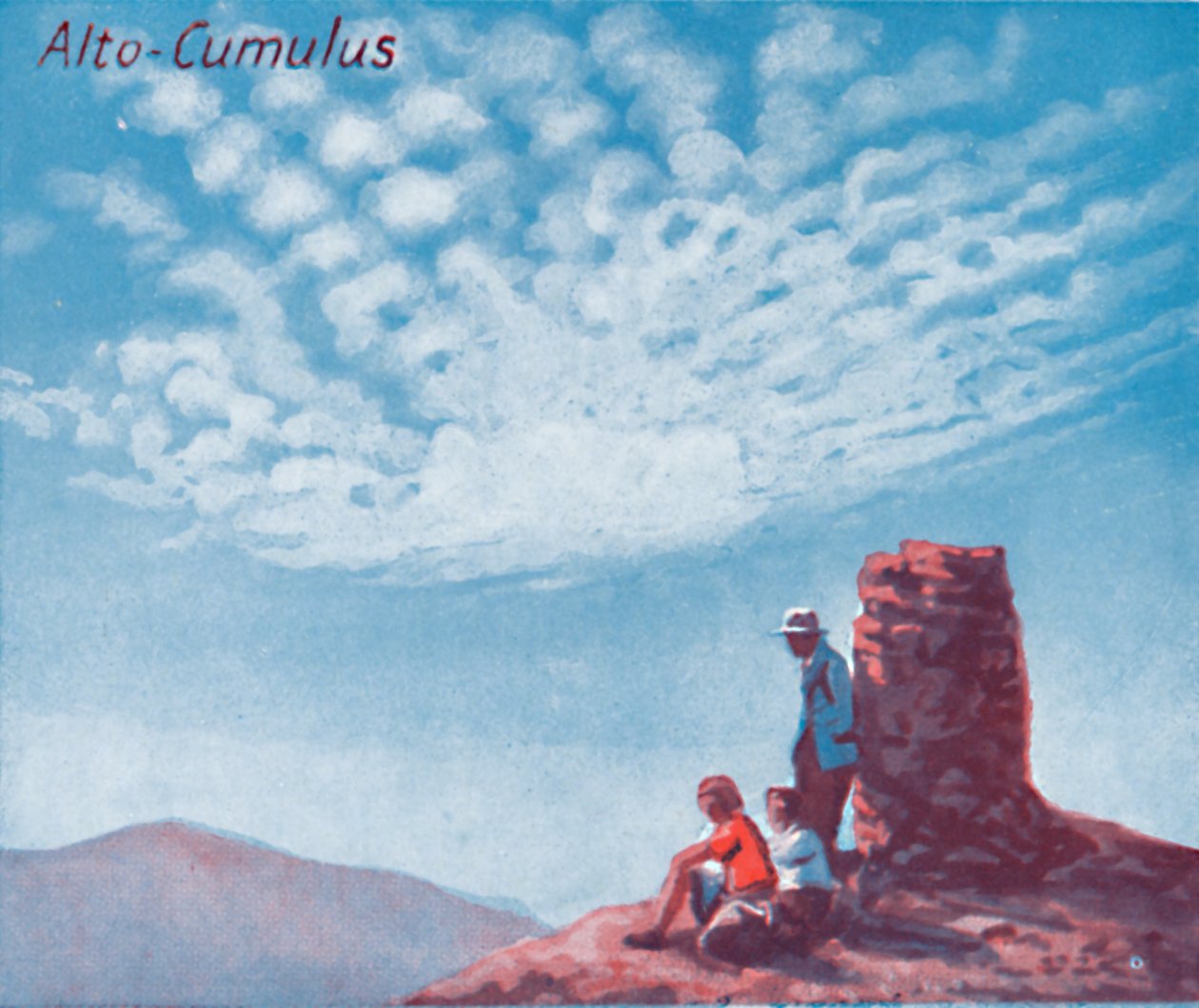 Alto-Cumulus – A fő felhőformák tucatja az égen, 1935 alkotó: Unbekannt
