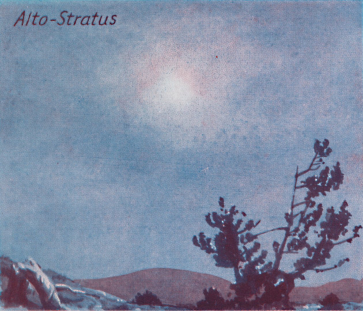 Alto-Stratus – A fő felhőformák tucatja az égen, 1935 alkotó: Unbekannt