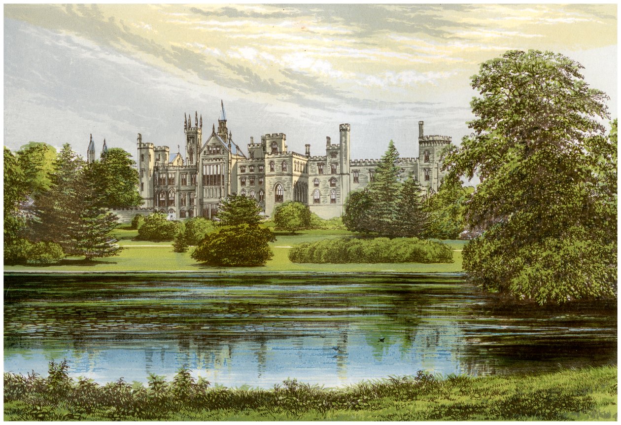 Alton Towers, Staffordshire, Earl of Shrewsbury otthona, 1880 alkotó: Unbekannt