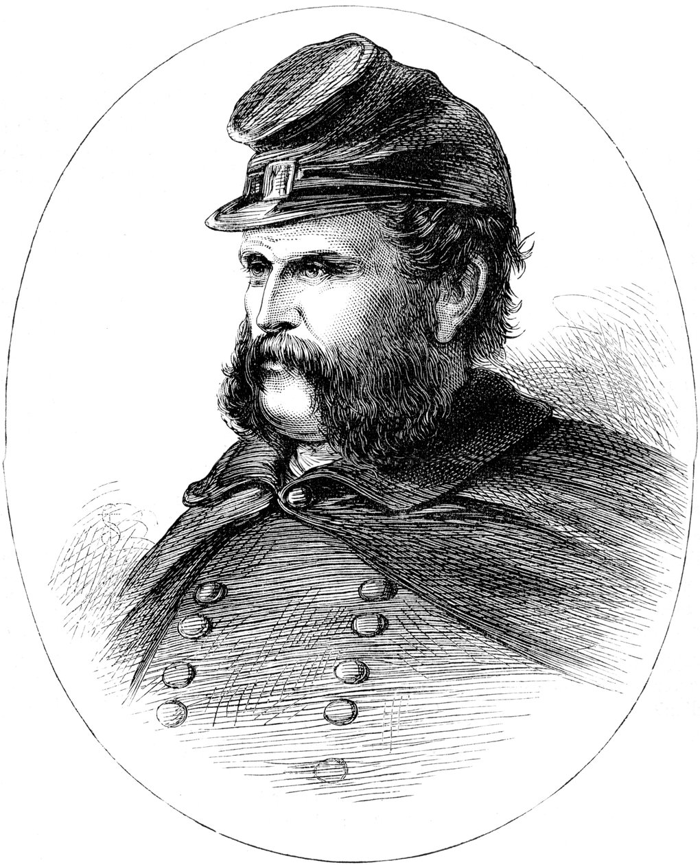 Ambrose Burnside, az amerikai polgárháború szakszervezeti tábornoka, 1880 alkotó: Unbekannt