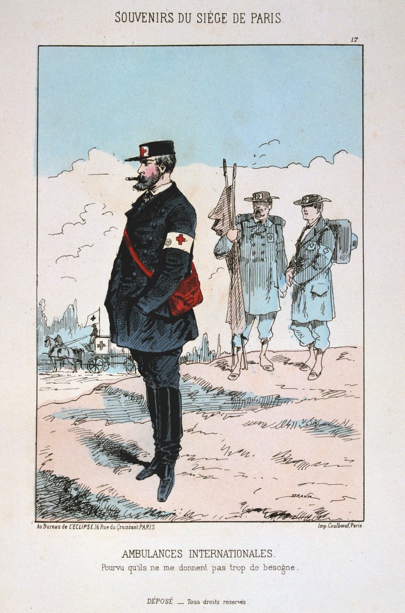 Nemzetközi mentők, Párizs ostroma, 1870-1871 alkotó: Unbekannt