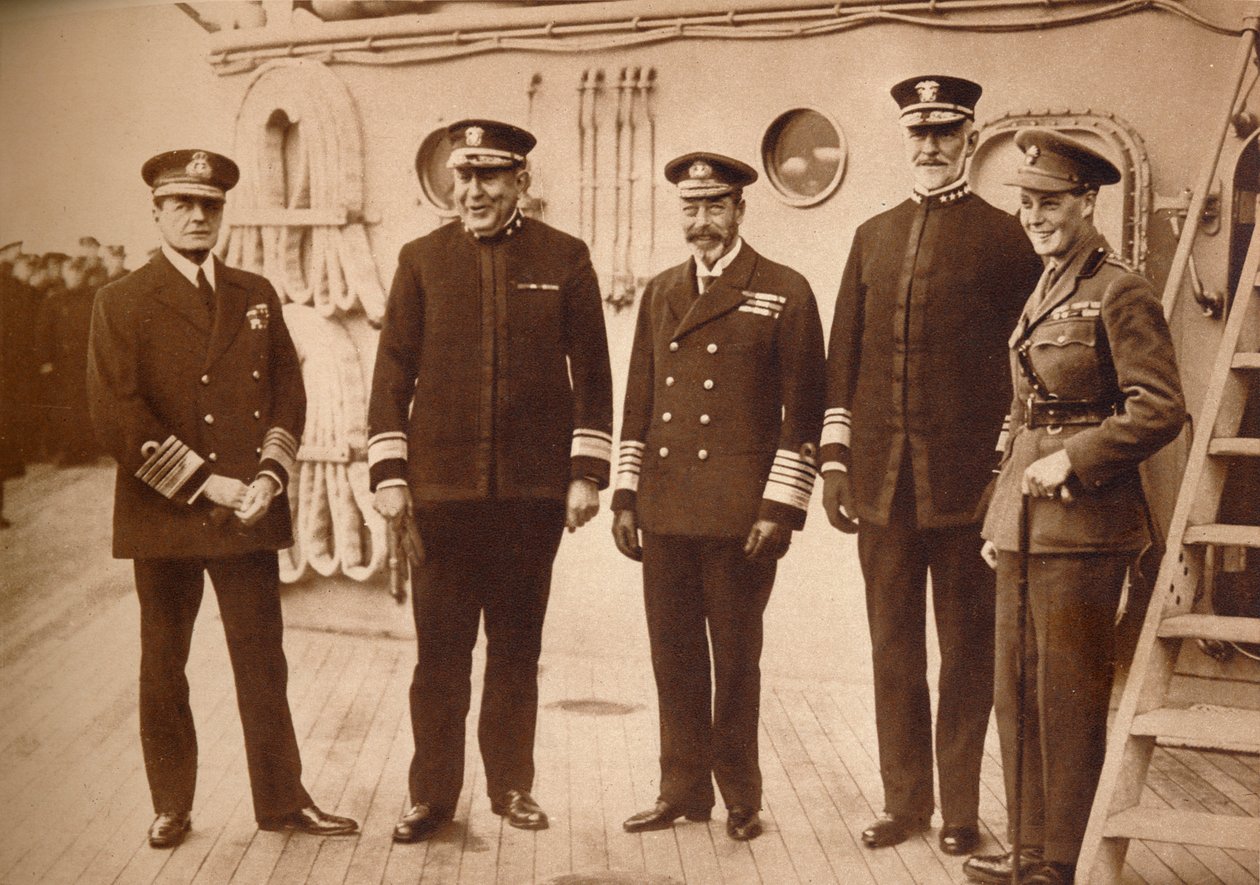 Amerikai admirálisok vízen a királlyal, 1918 1935 alkotó: Unbekannt