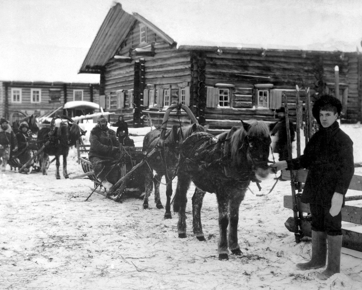 Amerikai gyalogság Arhangel közelében, Oroszországban, 1918 decemberében. alkotó: Unbekannt