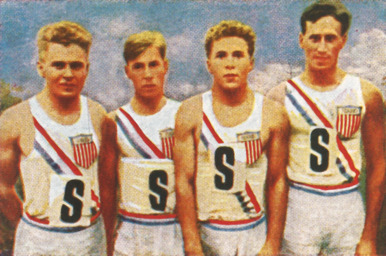 Amerikai csapat, 4 x 100 m-es váltó, 1928. alkotó: Unbekannt