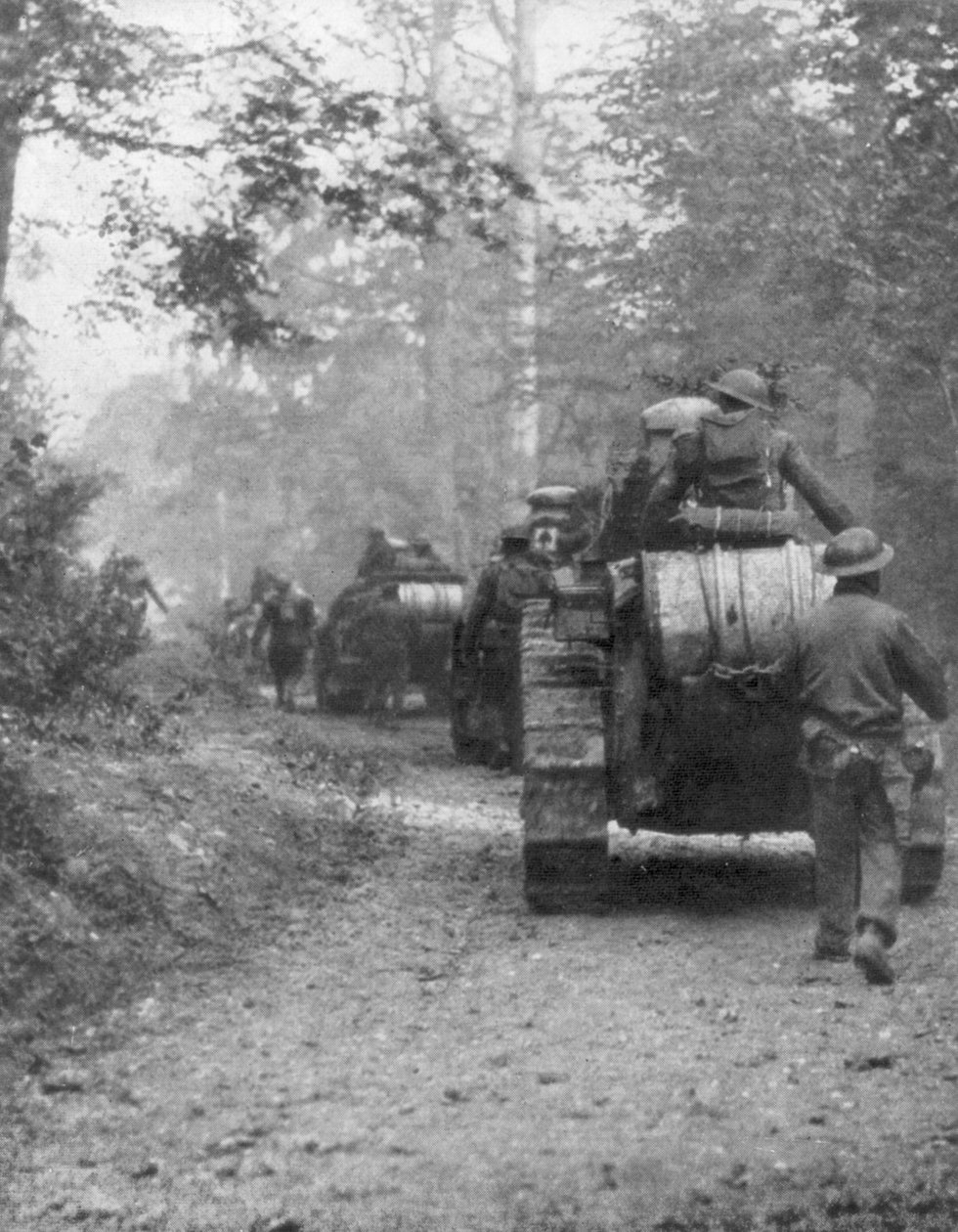 Amerikaiak az Argonne-erdő elleni támadásra készülve, Verdun, Franciaország, 1918. szeptember alkotó: Unbekannt