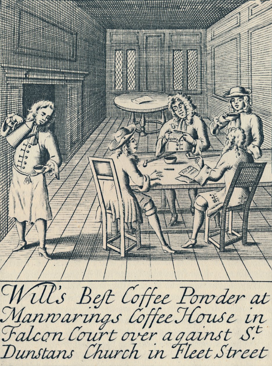 Reklám a Wills Coffee House számára, 1700 körül, 1944. alkotó: Unbekannt