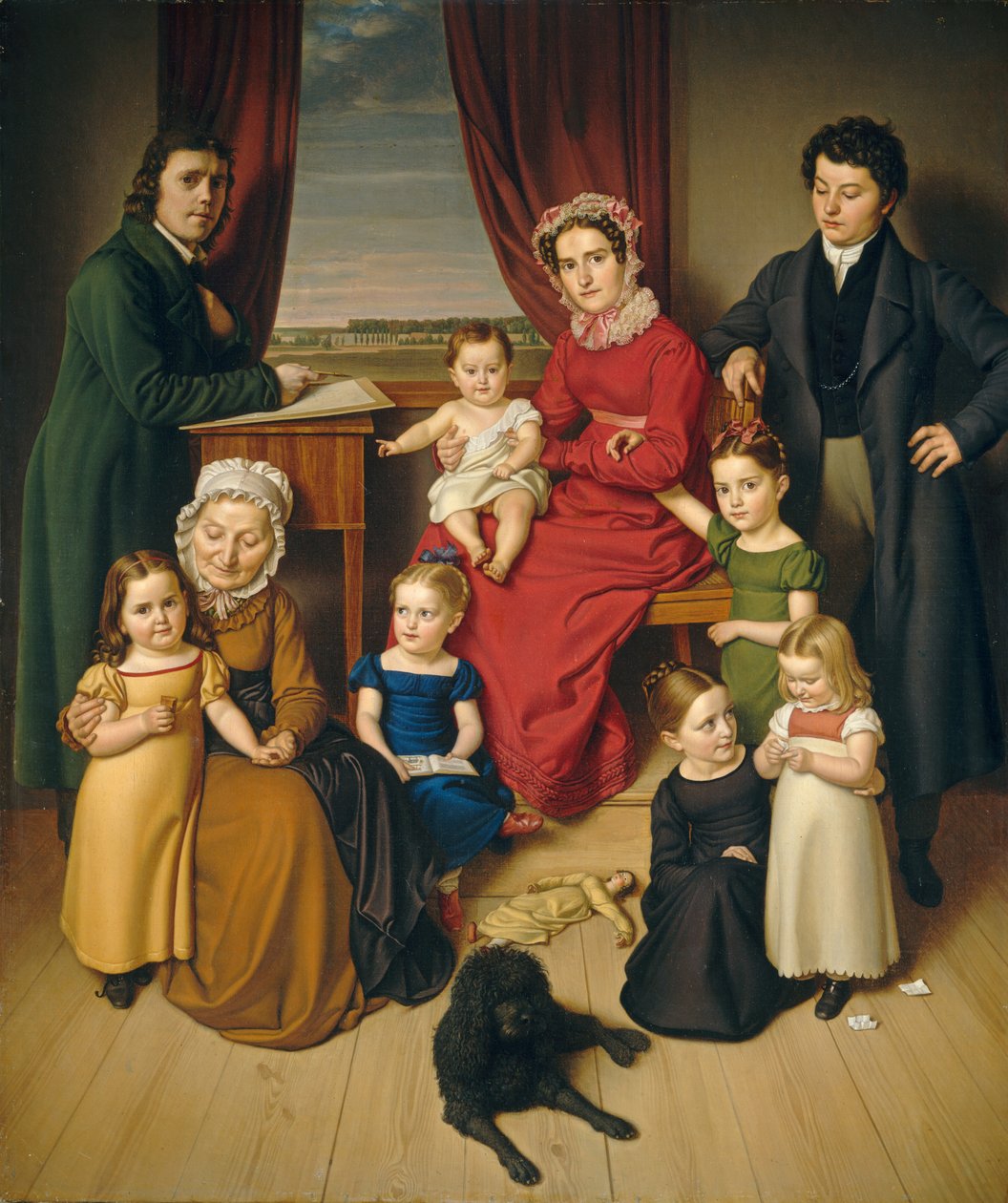 Egy művész és családja c. 1830. alkotó: Unbekannt