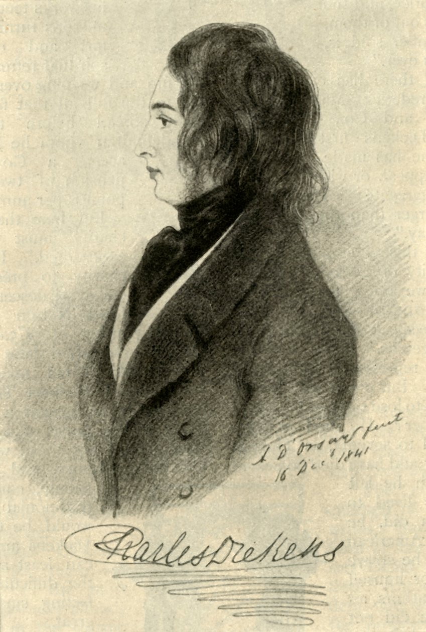 Egy korai Dickens-portré, 1841, 1910. alkotó: Unbekannt