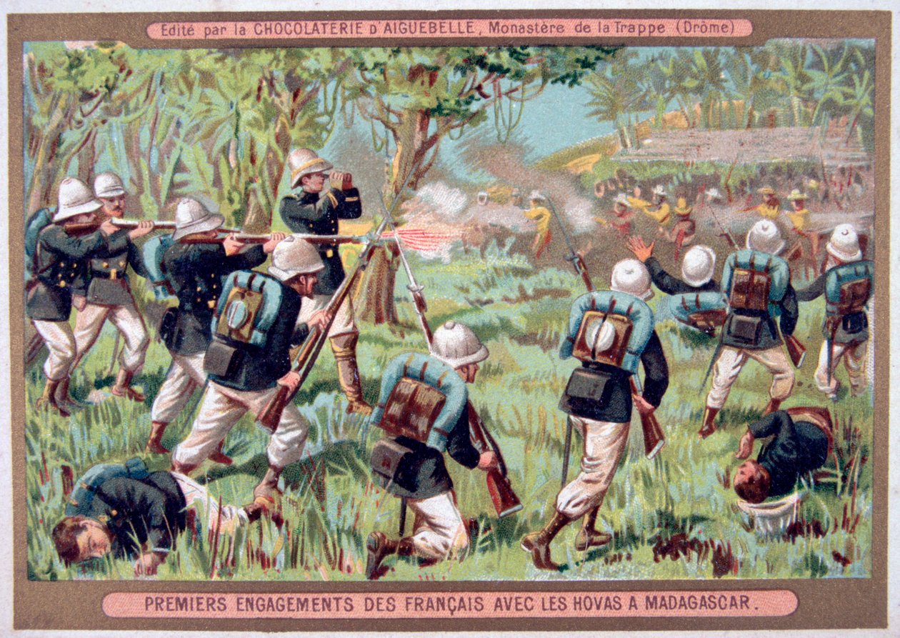 Eljegyzés a madagaszkári hovák ellen, 1883-1896 alkotó: Unbekannt