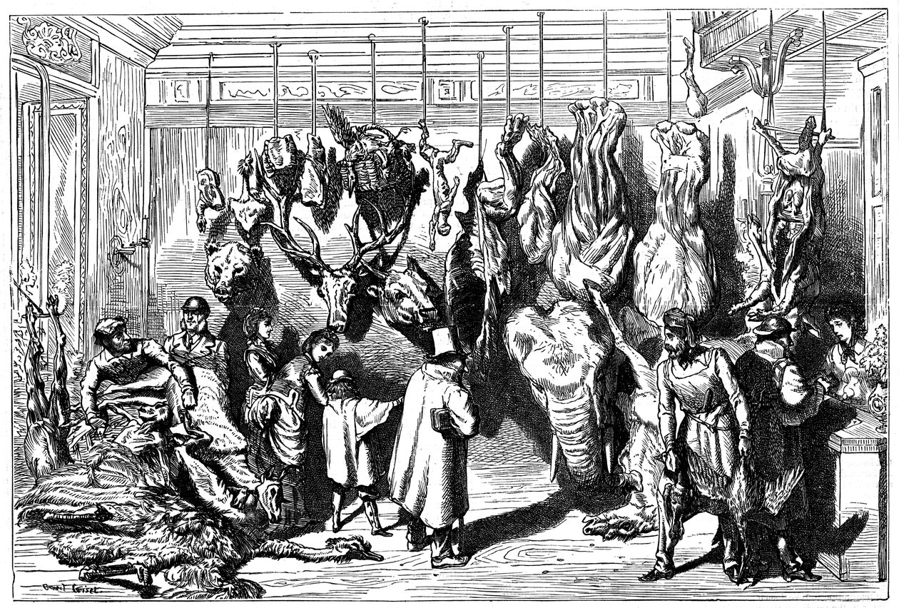 Egy angol hentes, Boulevard Haussmann, Párizs, 1871 alkotó: Unbekannt