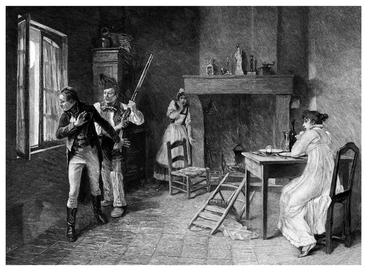 Egy incidens a fehér terrorban, 1815, 1895 alkotó: Unbekannt