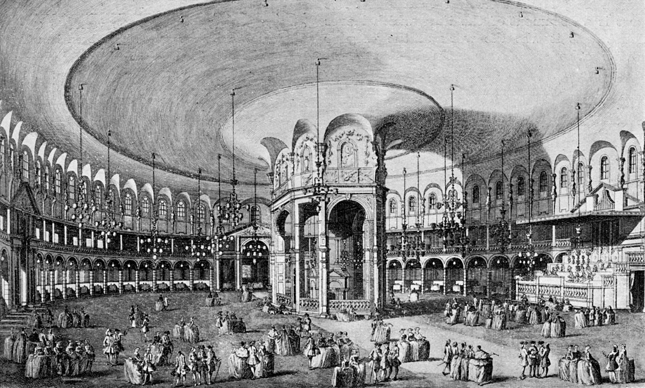 A Rotunda belső képe a Ranelagh Gardensben, 1899 alkotó: Unbekannt