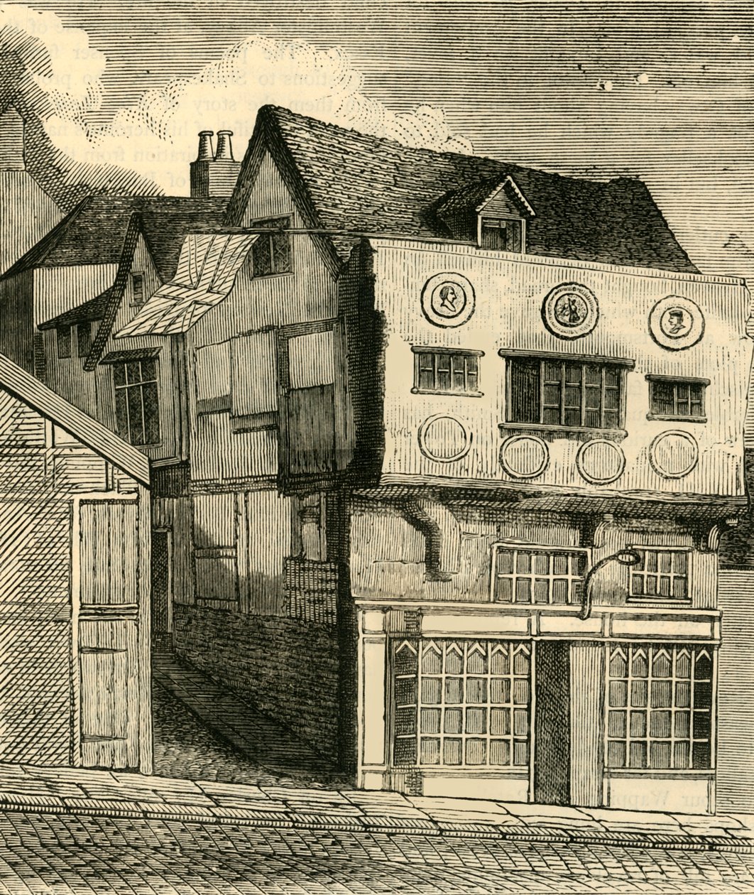 Egy régi ház a Little Tower Hillen, c1792, c1872. alkotó: Unbekannt