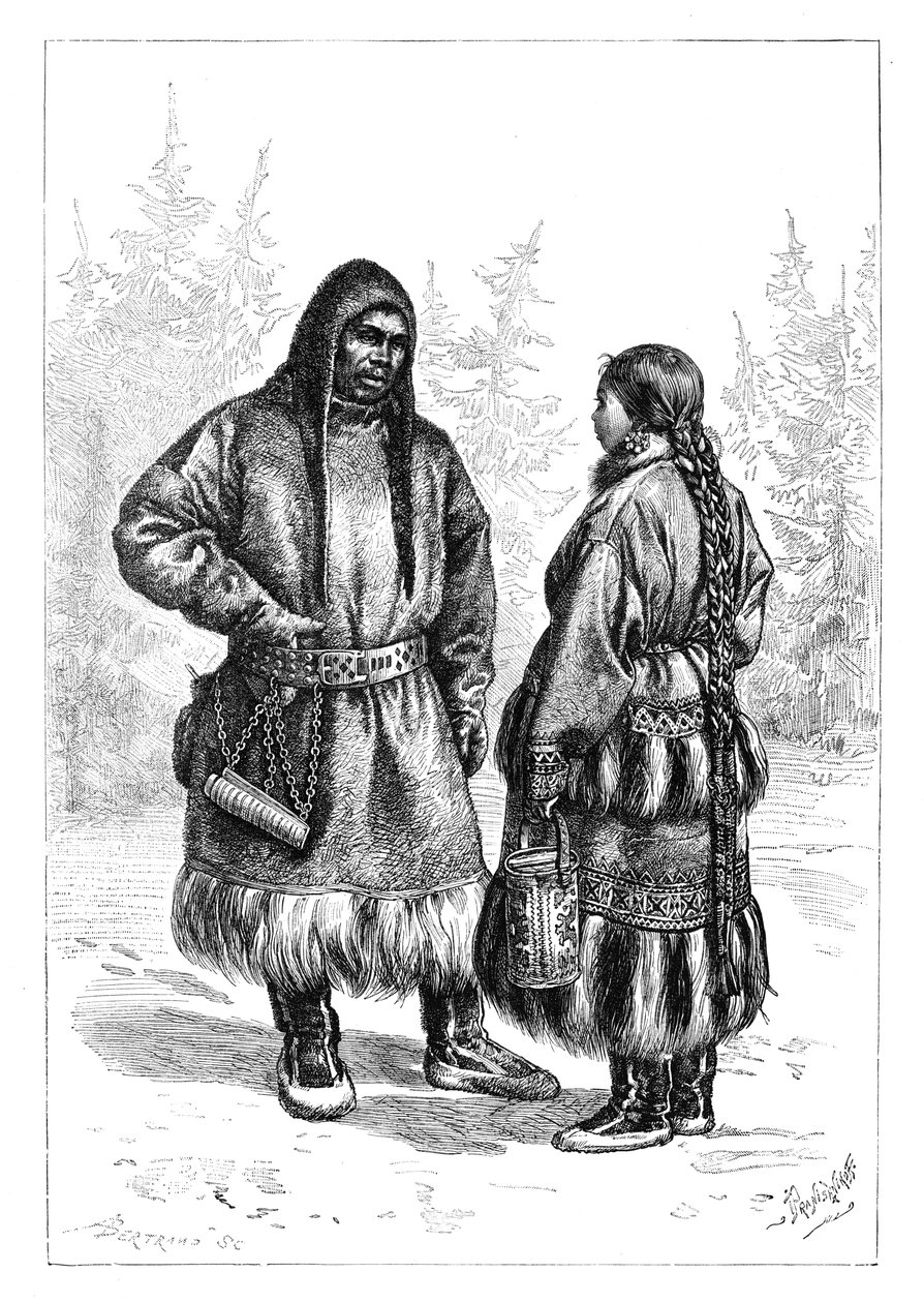 Egy osztják házaspár, Ázsia, 1895 alkotó: Unbekannt
