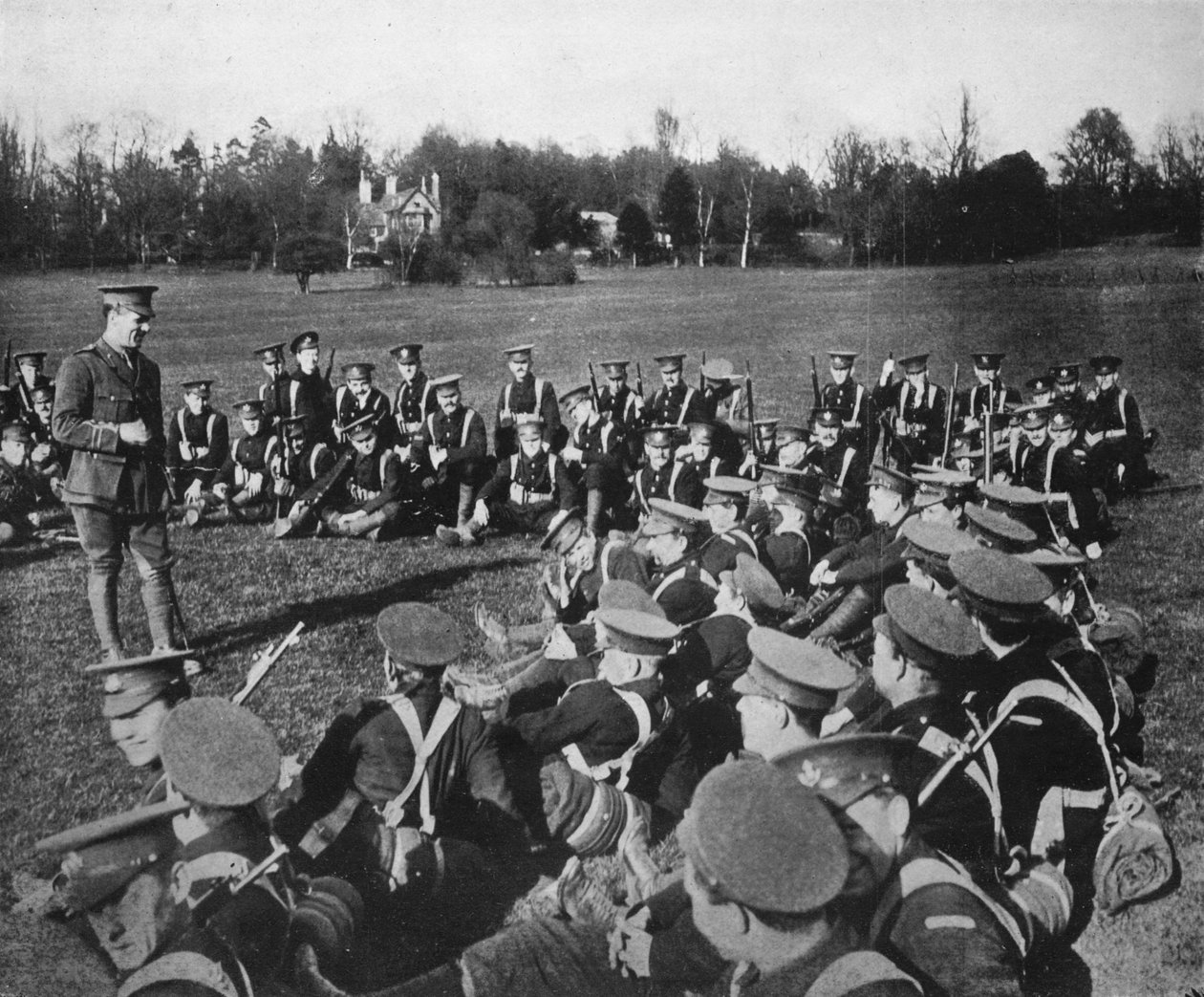 Szabadtéri előadás az oxfordi Parksban, 1915 alkotó: Unbekannt