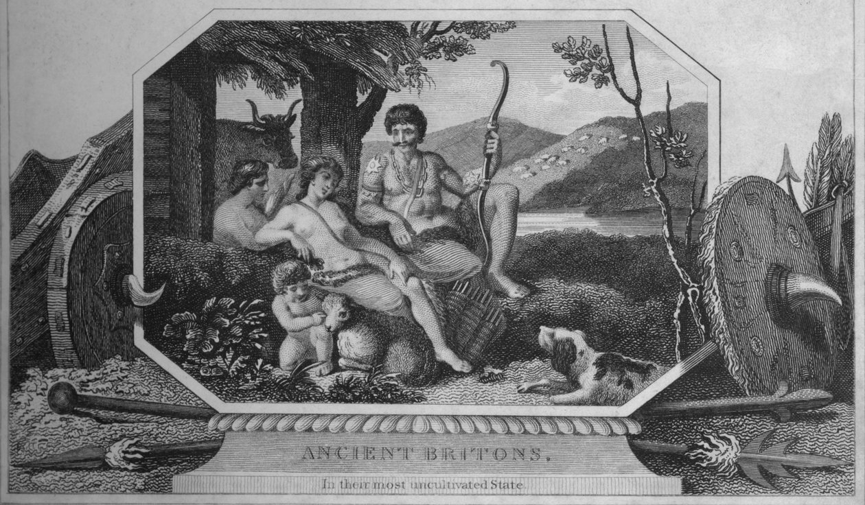 Az ókori britek a legműveletlenebb állapotukban, 1838 alkotó: Unbekannt