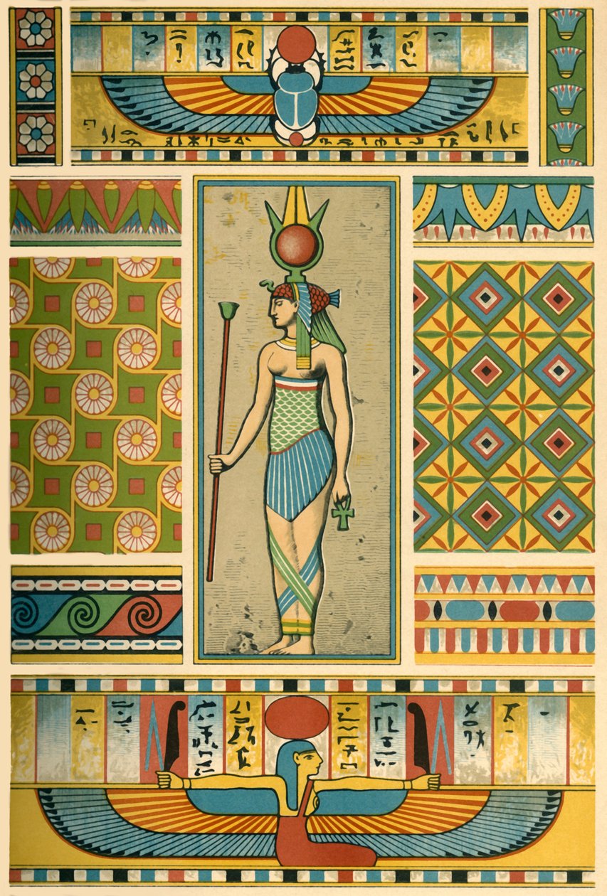 Ókori egyiptomi díszítés, 1898. alkotó: Unbekannt