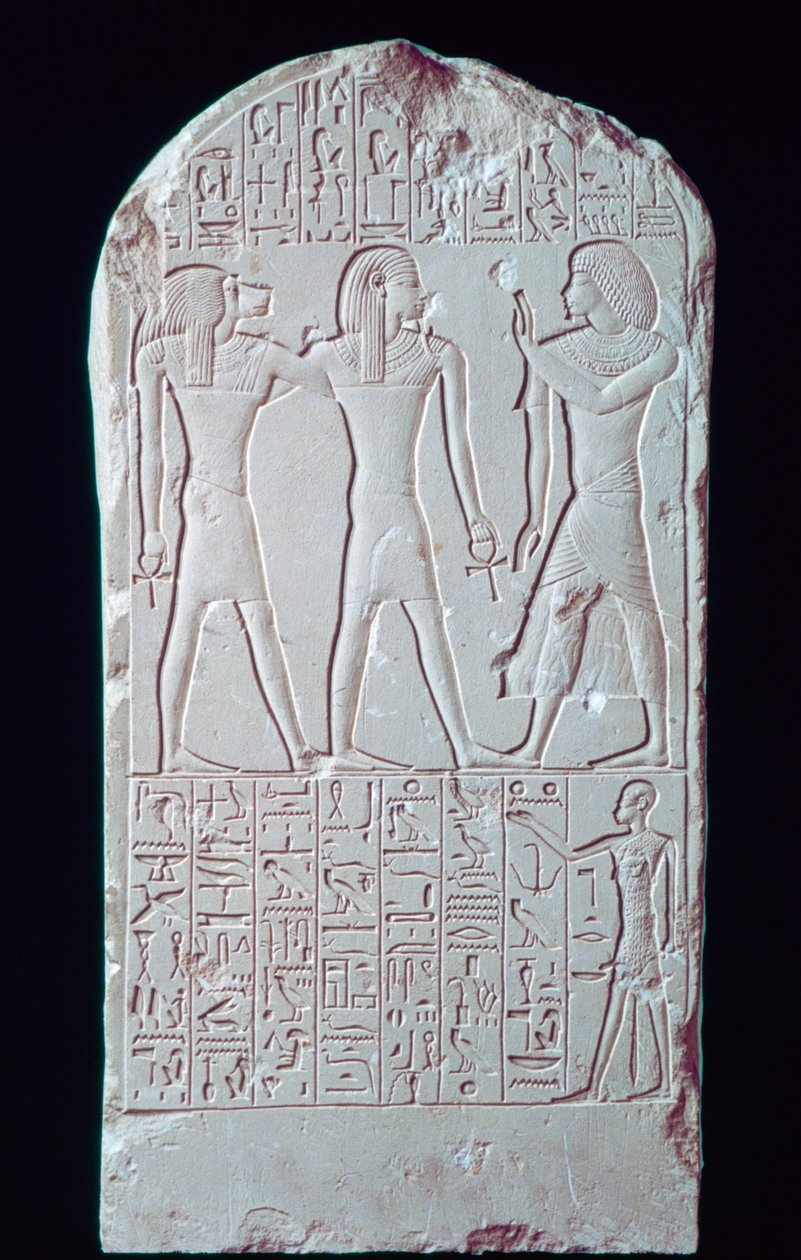 Ókori egyiptomi mészkő sztélé, Kr. e. 16-13 alkotó: Unbekannt