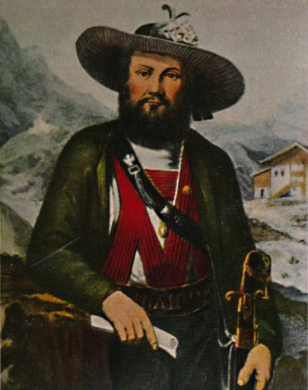 Andreas Hofer 1767-1810. - Blass festménye, 1934. alkotó: Unbekannt