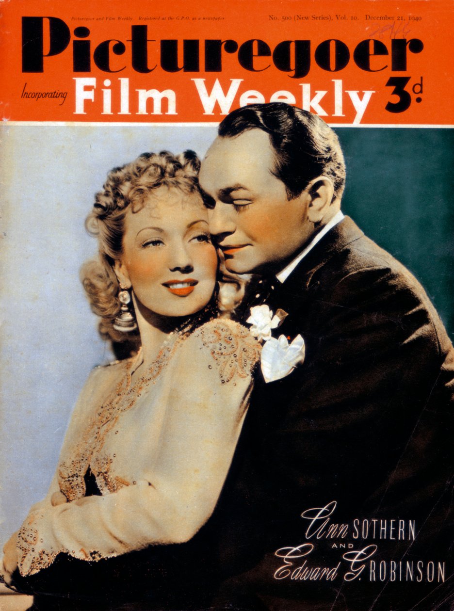 Ann Sothern 1909-2001 és Edward G. Robinson 1893-1964, színészek, 1940 alkotó: Unbekannt