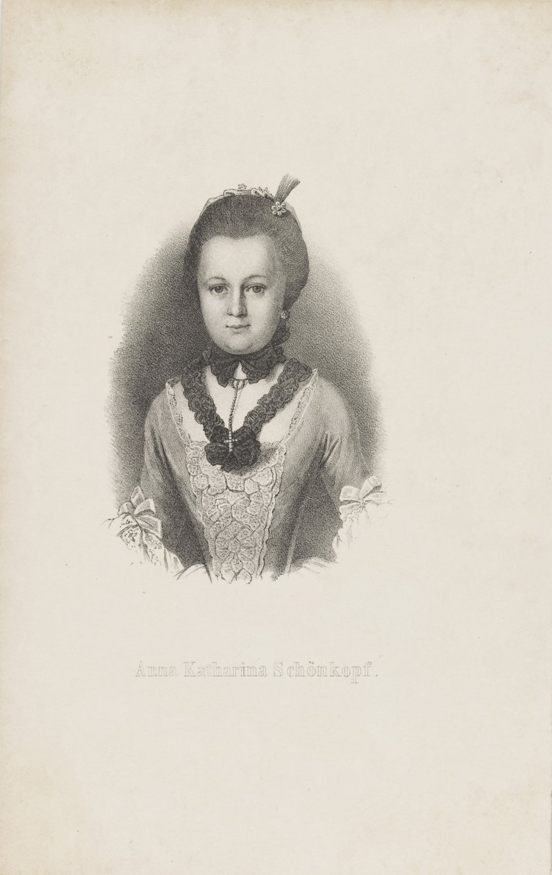 Anna Katharina Käthchen Schönkopf 1746-1810, 1820 körül. alkotó: Unbekannt
