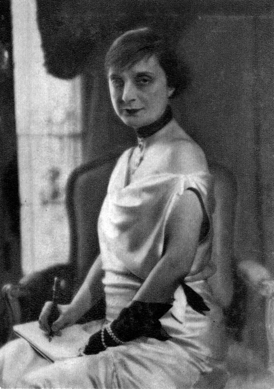 Anna de Noailles francia író, 1930 alkotó: Unbekannt