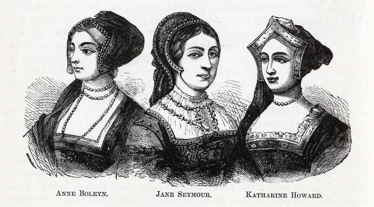 Boleyn Anne. Jane Seymour. Katharine Howard, 1882 alkotó: Unbekannt
